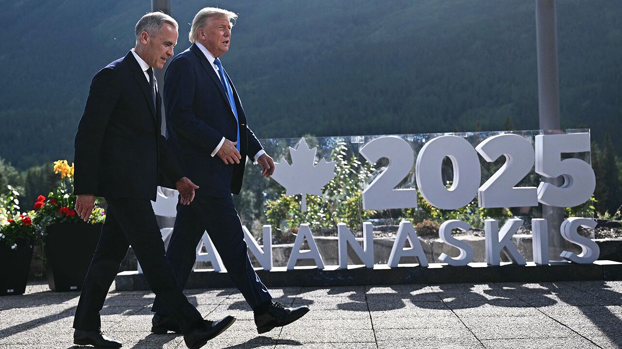 Canadian Prime Minister Mark Carney and US President Donald Trump